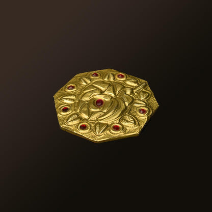 GLASS COVER GOLDEN