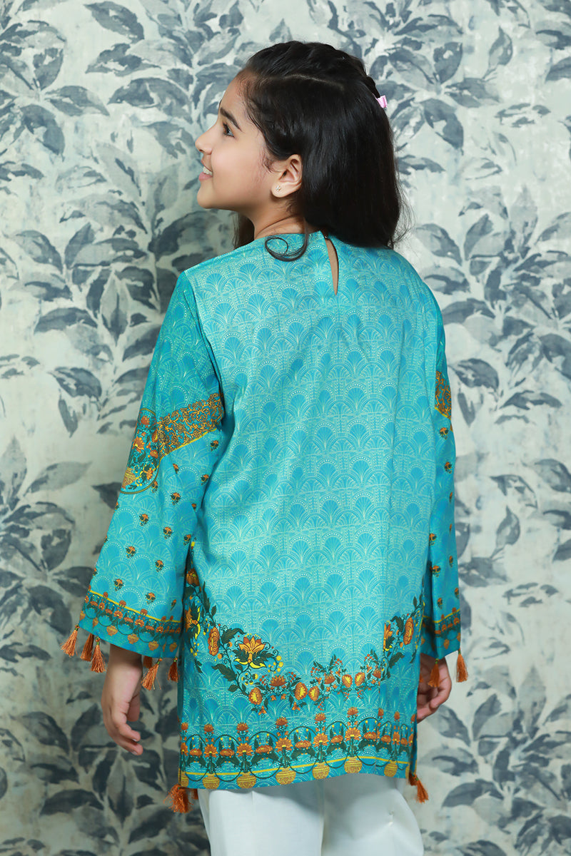 PRSDT-089 Digital Printed Embroidred Lawn Shirt, Dupptta & Cotton Trouser