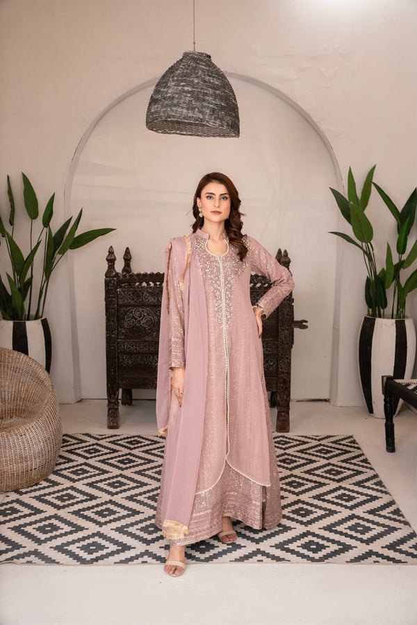 Manahils Stitched Formals Sw 04-Lilac