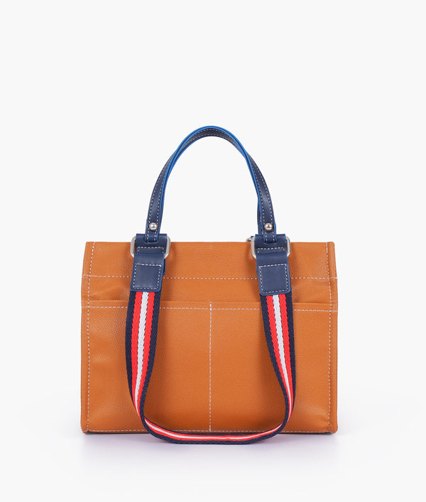 RTW Creation - Mustard dual-pocket mini tote bag