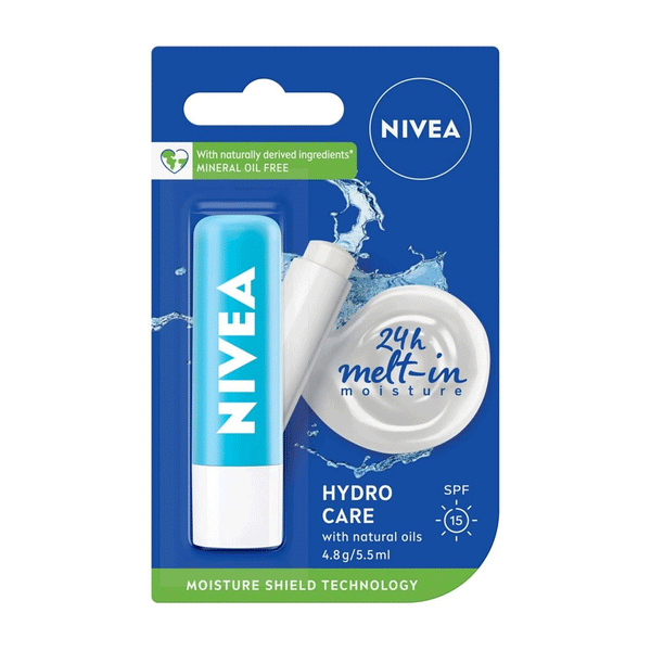 Nivea Hydro Care With Naturals Oils Lip Balm 4.8g