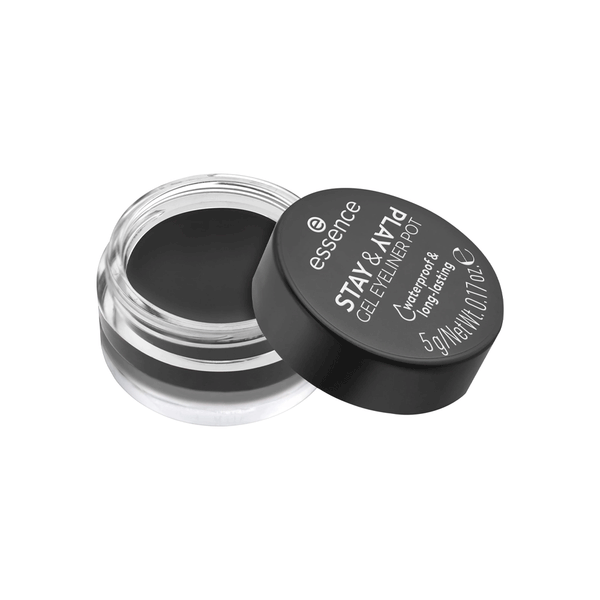 Essence Stay & Play Gel Eyeliner Pot 01 Black 5g