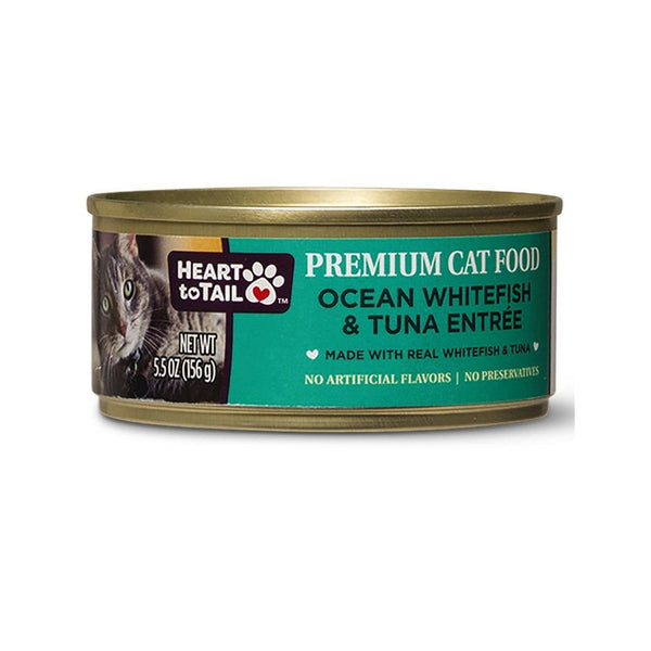 Heart To Tail Ocean Whitefish & Tuna Entree Cat Food 156g
