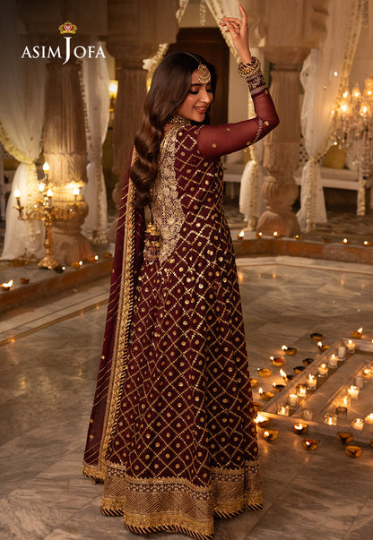 AJSH-04 EMBROIDERED CHIFFON 3 PCS