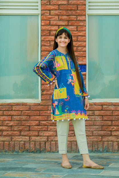 Digital Printed Lawn Shirt & Cotton Trouser