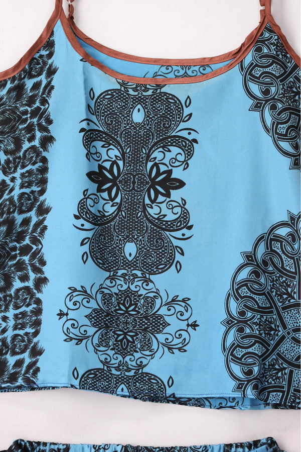 Valeire Women Premium 2pc BLUE Cami Set-VL-CAMI50-BLUE