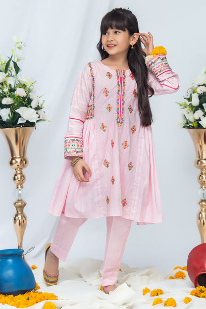 2PCS Jacquard Suit Shirt & Cotton Trouser SKU: EMB-041