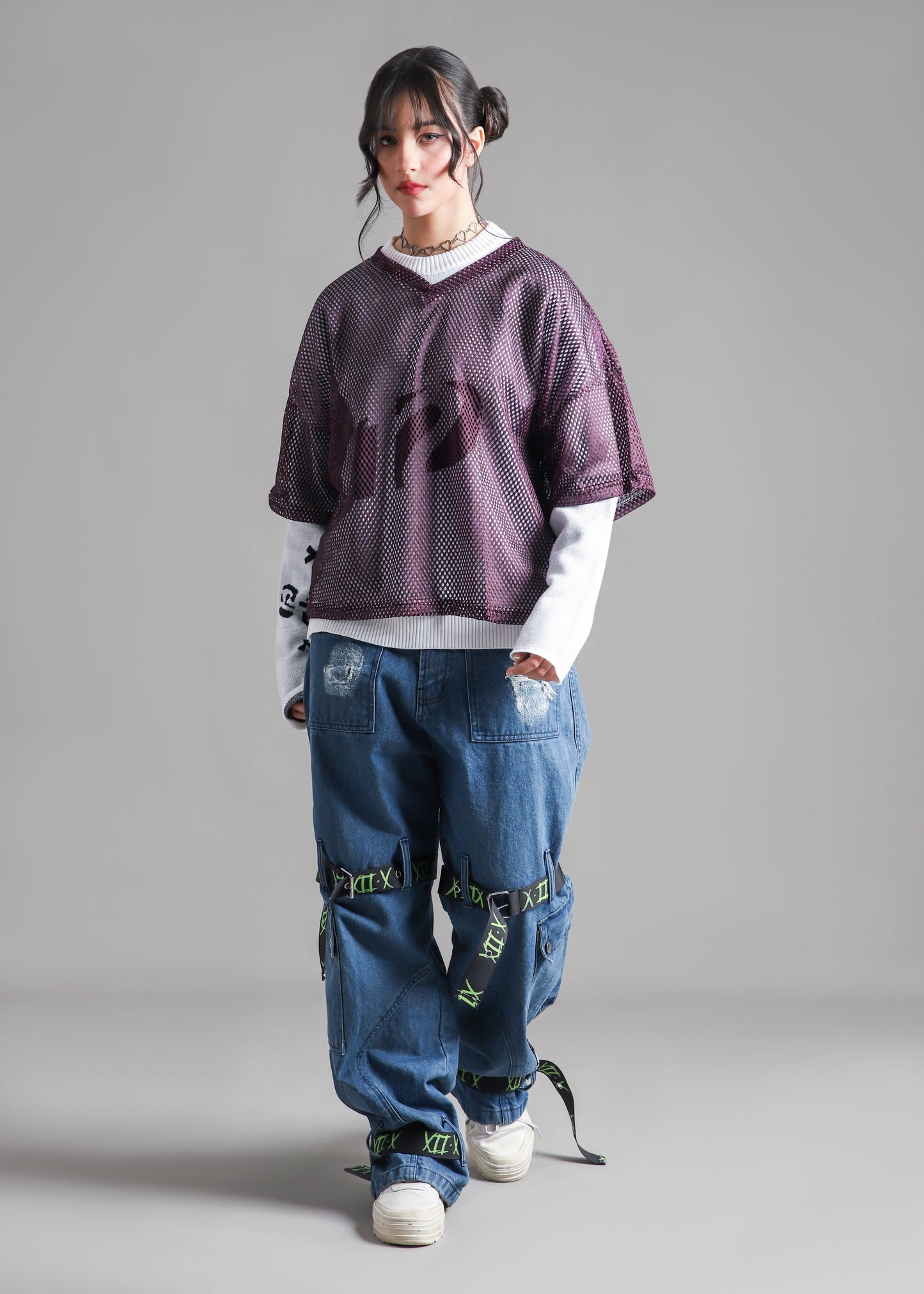 Construction Belt Cargo Denim Jeans