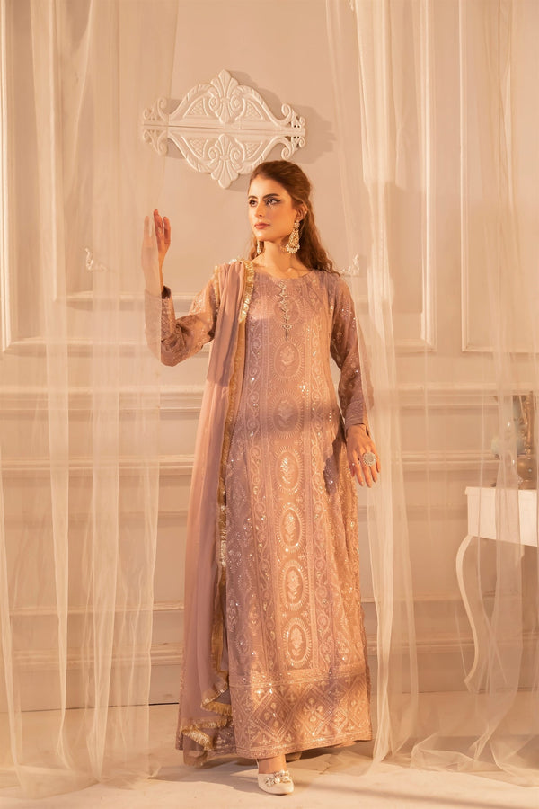 Manahils Stitched Formals Kurti 098