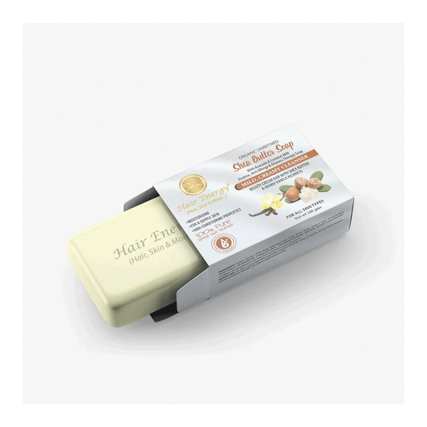 Hair Energy Organic Unrefined Shea Butter Soap 100gm
