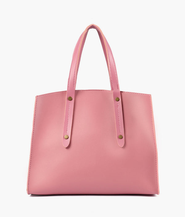 RTW Creation - Pink multi compartment satchel bag