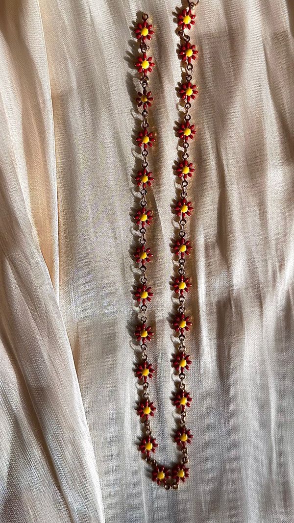 Wildflower Red Necklace