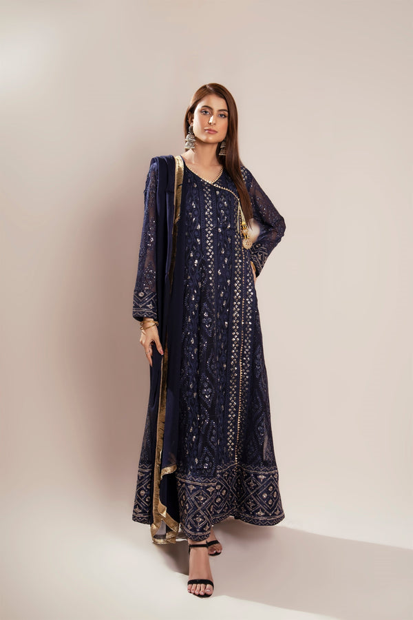 Manahils Stitched Formals Kurti 099