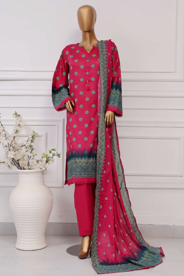 Sada Bahar Stitched 3 Piece Printed Lawn Vol-04 Collection'2025-PR-328-Pink