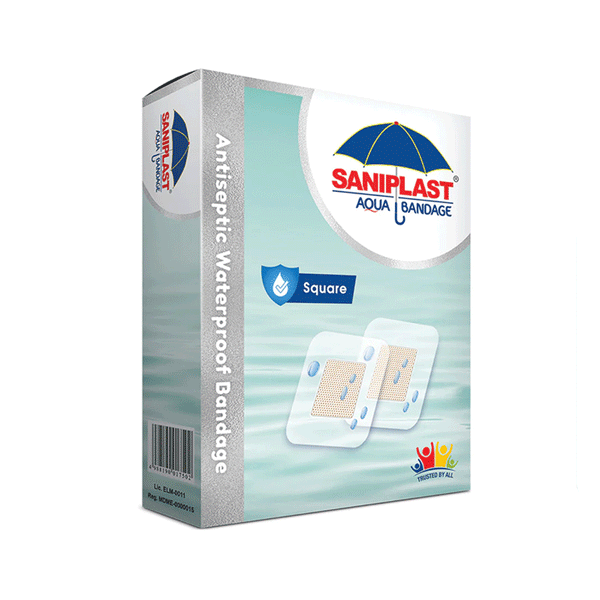Saniplast Aqua Bandage Square 20s