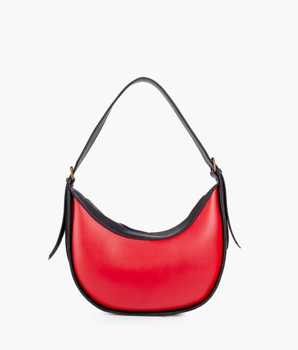 RTW Creation - Red with black hobo bag