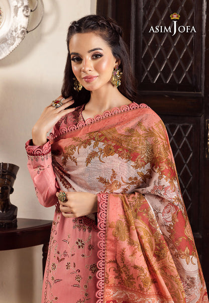 AJRWP-35 EMBROIDERED SLUB STITCHED 3 PCS