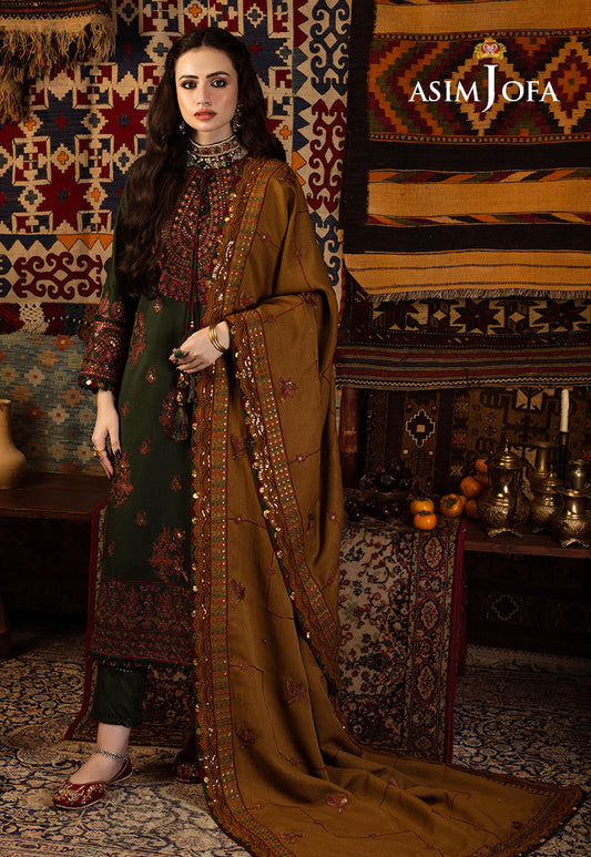 AJKT-10 EMBROIDERED SELF TWILL 3 PCS