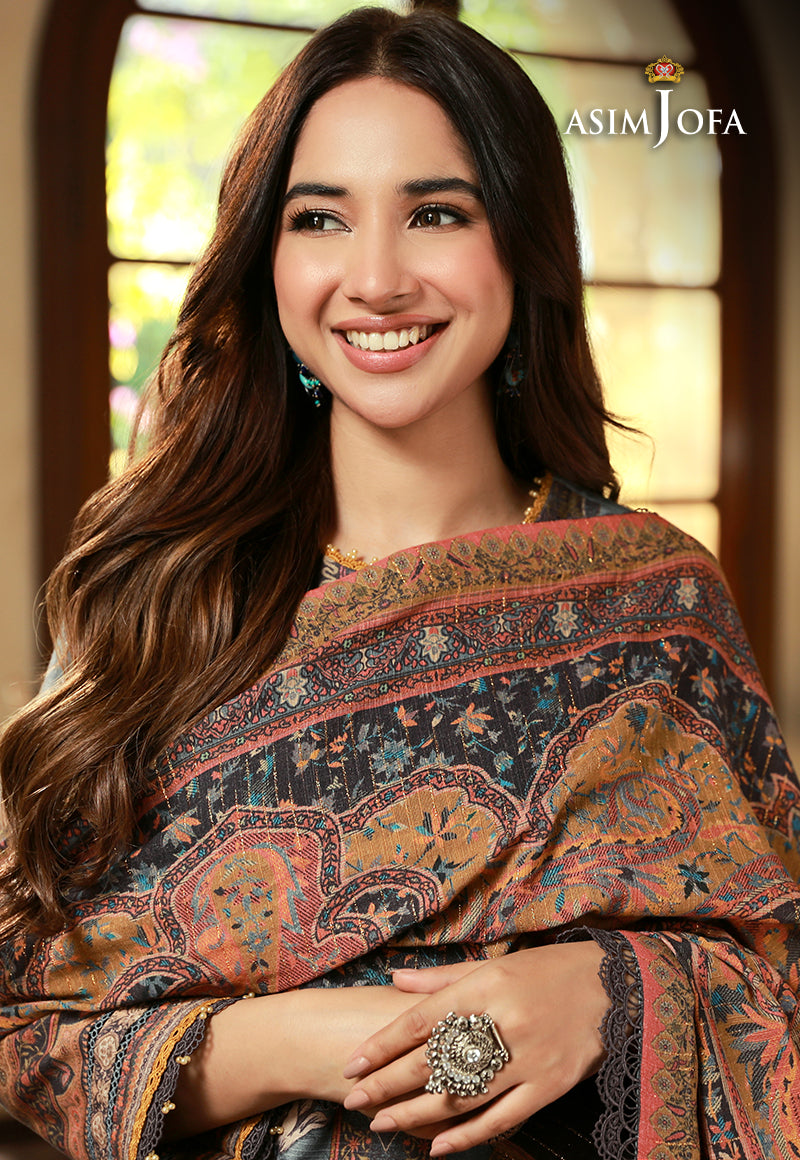 AJAWP-10 PRINTED KHADDAR STITCHED 3 PCS