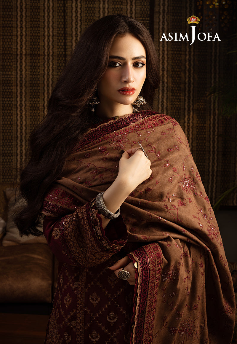 AJKT-06 EMBROIDERED COTTON KARANDI 3 PCS