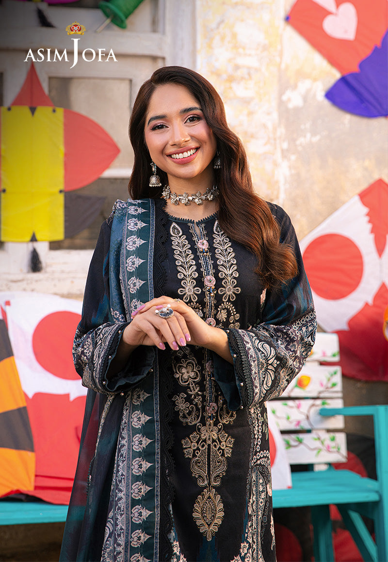 AJARP-10 EMBROIDERED JACQUARD STITCHED 3 PCS