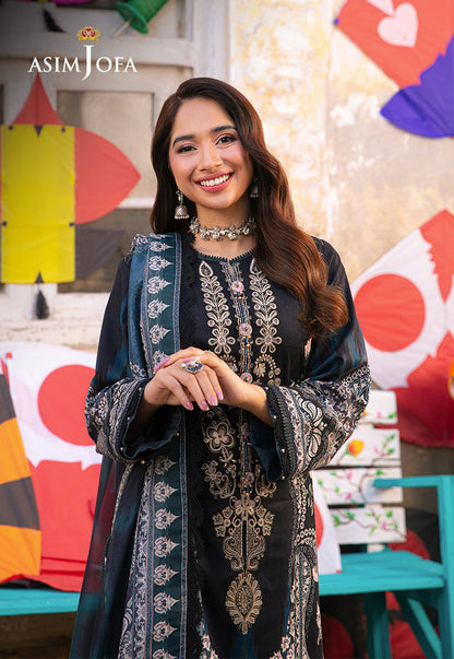 AJARP-10 EMBROIDERED JACQUARD STITCHED 3 PCS