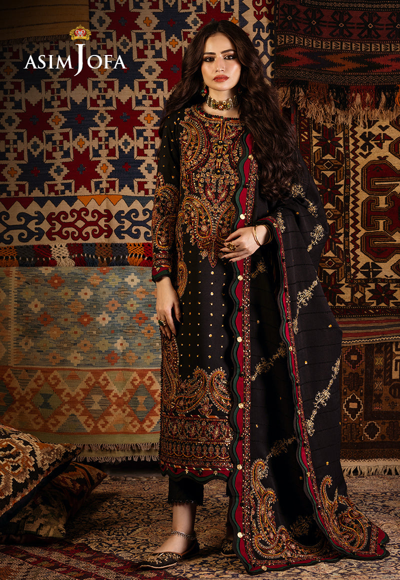 AJKT-03 EMBROIDERED SELF TWILL 3 PCS