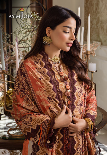 AJIW-09 PRINTED KHADDAR 3 PCS