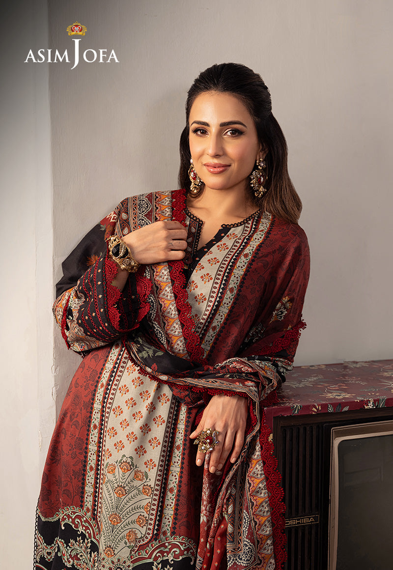 AJARP-26 PRINTED LAWN STITCHED 3 PCS