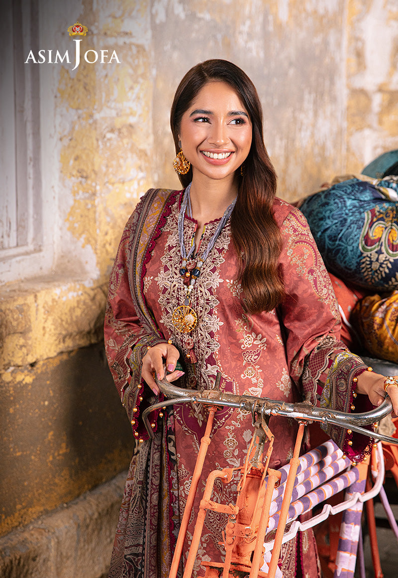 AJARP-17 PRINTED LAWN STITCHED 3 PCS