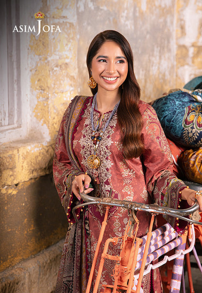 AJARP-17 PRINTED LAWN STITCHED 3 PCS