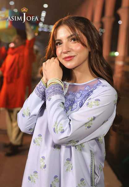 AJUBF-27 PRINTED EMBROIDERED LAWN 2 PCS