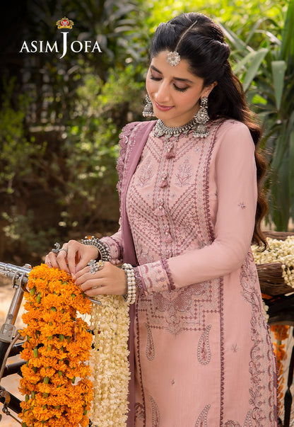 AJSW-29 EMBROIDERED LAWN SILK 3 PCS
