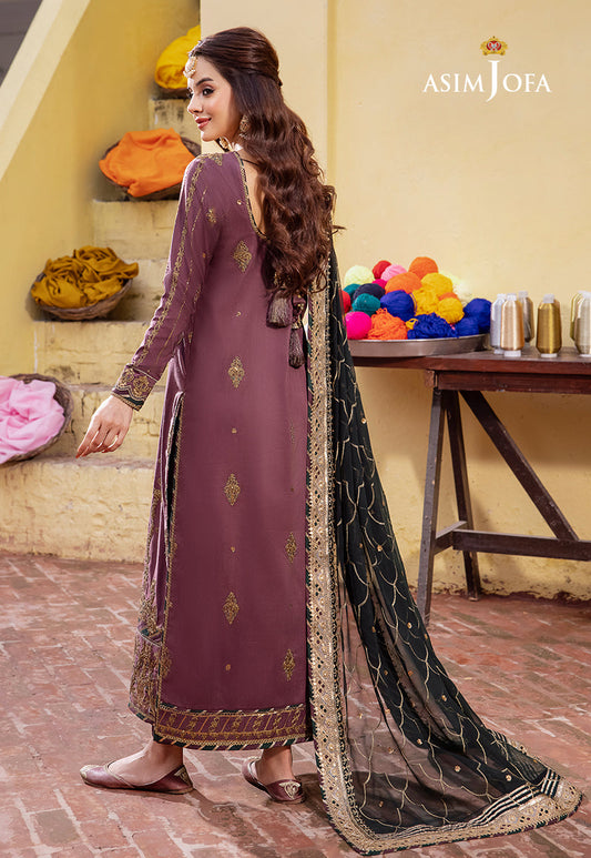 AJAB-17 EMBROIDERED LAWN SILK 3 PCS