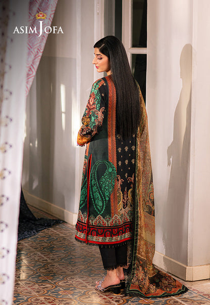AJARP-18 PRINTED LAWN STITCHED 3 PCS