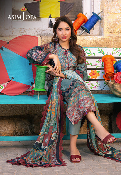 AJARP-01 EMBROIDERED JACQUARD STITCHED 3 PCS