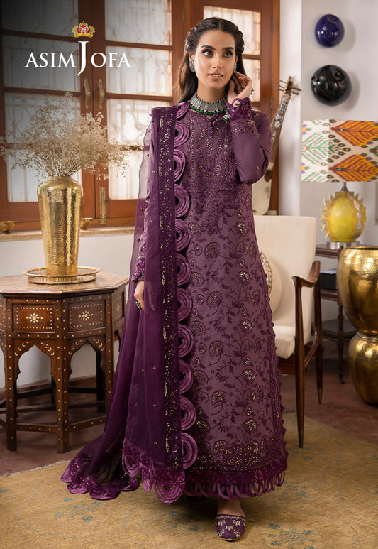 AJSW-06 EMBROIDERED LAWN SILK 3 PCS