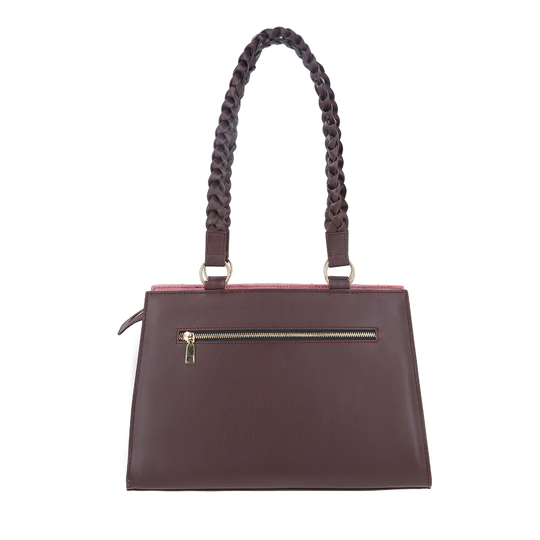 Velvique Leather Tote Bag-tan