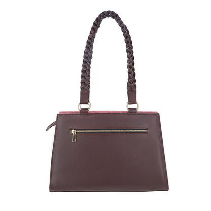 Velvique Leather Tote Bag-tan