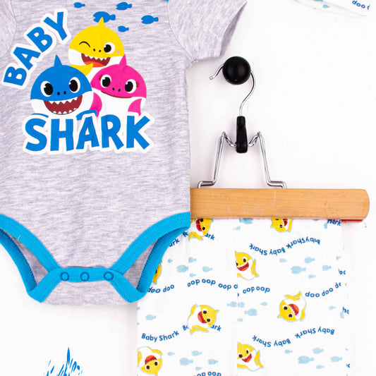 Baby Girl 3 Piece Set Baby Shark