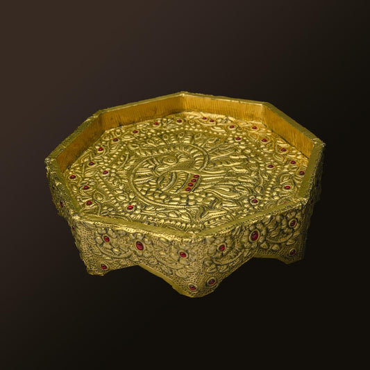 OTTOMAN TRAY GOLDEN SMALL