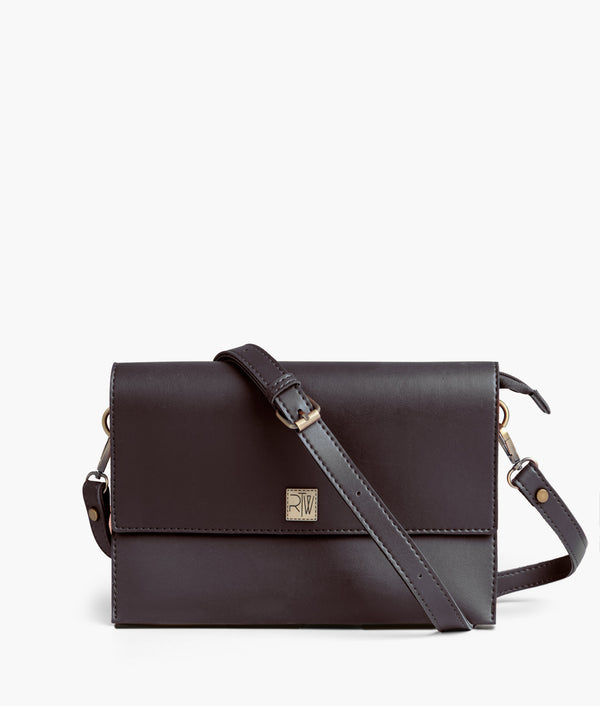 RTW Creation - Dark brown envelope shoulder bag