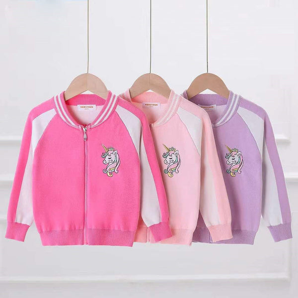 Girl Unicorn Zipper Multiple Color