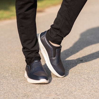 Turkish-Designer Handmade Leather Shoes in Blue Color for Men
