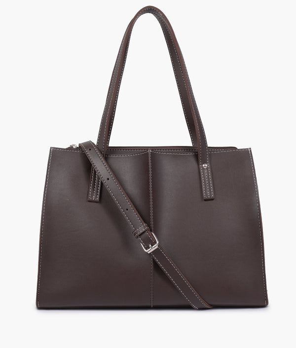 RTW Creation - Dark brown work tote bag