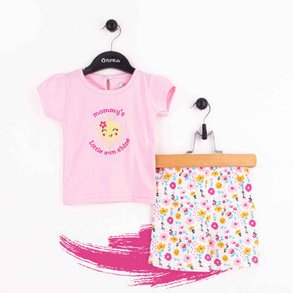 Baby Girl 2 Piece Light Pink Little Sunshine