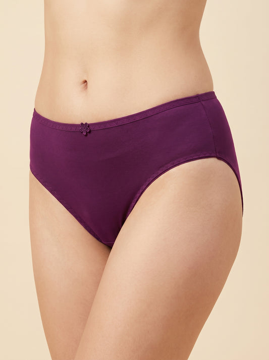 SILKIE Smart Fit, Soft Polyester Jersey Panty, Purple