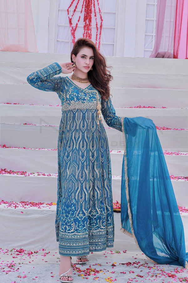 Manahils Stitched Formals Kurti 105