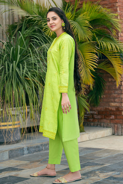 JAQUARD EMBROIDERED SHIRT WITH PLAIN TROUSER  SKU :T-SFC-030