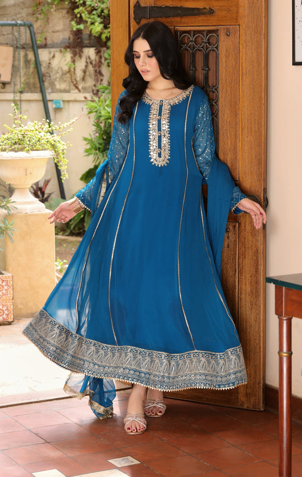 Manahils Stitched Formals Kurti 123
